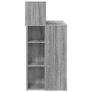 vidaXL Asztal polcokkal Szürke Sonoma 90 x 48 x 101,5 cm Faanyag