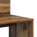 vidaXL Asztal polcokkal tárolóval Öreg fa 90 x 48 x 101,5 cm Faanyag