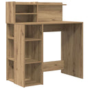 vidaXL Asztal Artisan tölgy Faanyag 90 x 48 x 101,5 cm