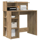 vidaXL Asztal Artisan tölgy Faanyag 90 x 48 x 101,5 cm