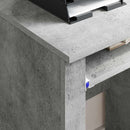 vidaXL Kerekes íróasztal fiókkal Beton Szürke 91 x 50 x 77 cm Faanyag