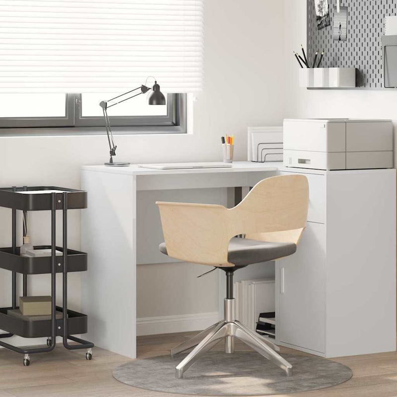 vidaXL Íróasztal polcokkal tárolóval Fehér 102 x 50 x 75 cm Faanyag