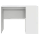 vidaXL Asztal polcokkal tárolóval Fehér 102 x 50 x 75 cm Faanyag