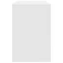 vidaXL Íróasztal polcokkal tárolóval Fehér 102 x 50 x 75 cm Faanyag