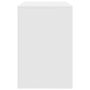 vidaXL Asztal polcokkal tárolóval Fehér 102 x 50 x 75 cm Faanyag