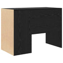 vidaXL Asztal polcokkal Fekete tölgy 102 x 50 x 75 cm Faanyag