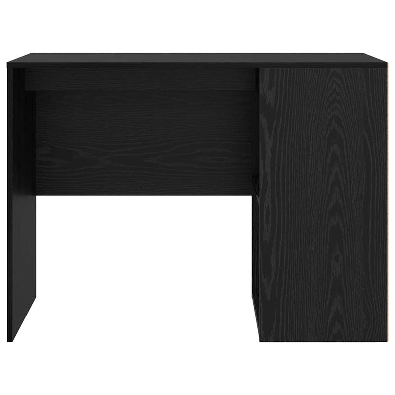 vidaXL Íróasztal polcokkal Musta tammi 102 x 50 x 75 cm Faanyag