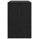 vidaXL Asztal polcokkal Fekete tölgy 102 x 50 x 75 cm Faanyag