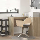 vidaXL Asztal polcokkal Sonoma tölgy 102 x 50 x 75 cm Faanyag