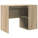 vidaXL Asztal polcokkal Sonoma tölgy 102 x 50 x 75 cm Faanyag