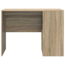 vidaXL Asztal polcokkal Sonoma tölgy 102 x 50 x 75 cm Faanyag