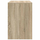 vidaXL Asztal polcokkal Sonoma tölgy 102 x 50 x 75 cm Faanyag