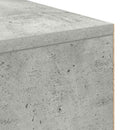 vidaXL Asztal polcokkal Beton Szürke 102 x 50 x 75 cm Faanyag