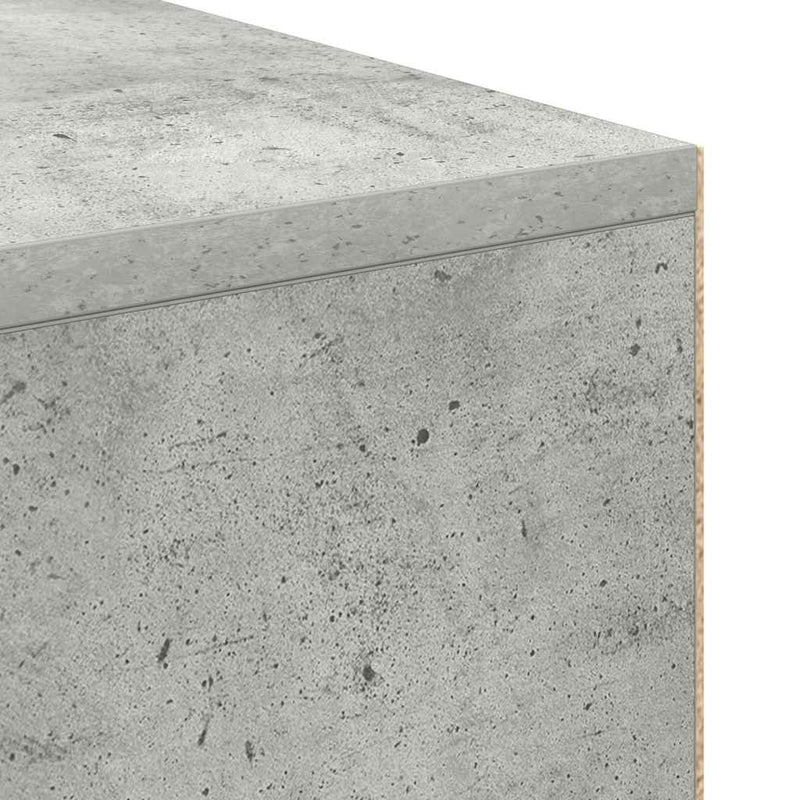 vidaXL Íróasztal polcokkal Beton szürke 102 x 50 x 75 cm Faanyag