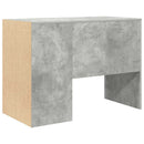 vidaXL Asztal polcokkal Beton Szürke 102 x 50 x 75 cm Faanyag
