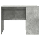 vidaXL Asztal polcokkal Beton Szürke 102 x 50 x 75 cm Faanyag