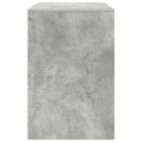 vidaXL Asztal polcokkal Beton Szürke 102 x 50 x 75 cm Faanyag