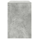 vidaXL Íróasztal polcokkal Beton szürke 102 x 50 x 75 cm Faanyag