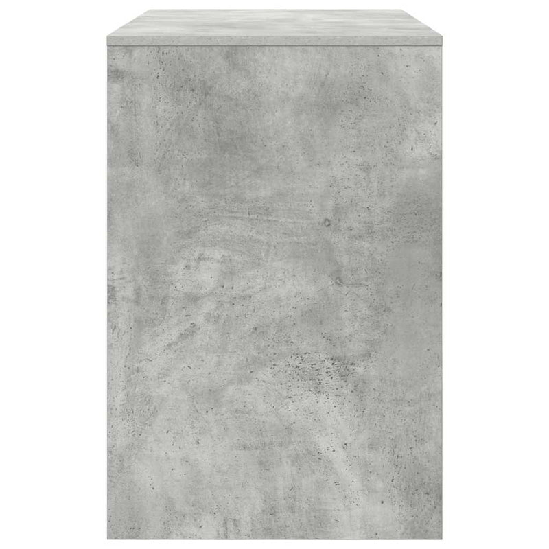 vidaXL Íróasztal polcokkal Beton szürke 102 x 50 x 75 cm Faanyag