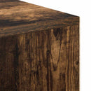 vidaXL Asztal polcokkal Füstölt tölgy 102 x 50 x 75 cm Faanyag