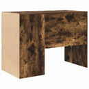 vidaXL Asztal polcokkal Füstölt tölgy 102 x 50 x 75 cm Faanyag