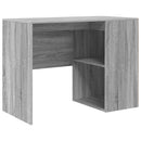 vidaXL Asztal polcokkal Szürke Sonoma 102 x 50 x 75 cm Faanyag