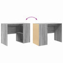 vidaXL Asztal polcokkal Szürke Sonoma 102 x 50 x 75 cm Faanyag
