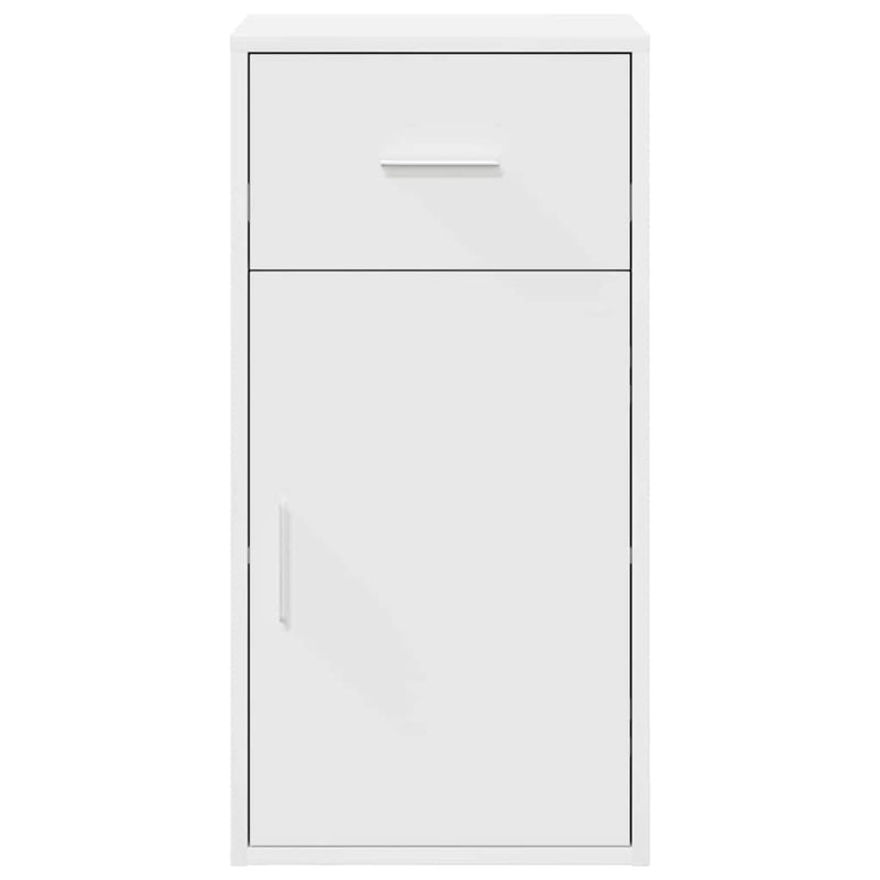 vidaXL Oldalszekrény fiókkal Fehér 38 x 34,5 x 75 cm Faanyag