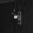 vidaXL Oldalszekrény fiókkal Musta tammi 38 x 34,5 x 75 cm Faanyag