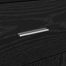 vidaXL Oldalszekrény fiókkal Musta tammi 38 x 34,5 x 75 cm Faanyag