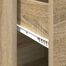 vidaXL Oldalszekrény fiókkal sonoma tölgy 38 x 34,5 x 75 cm Faanyag