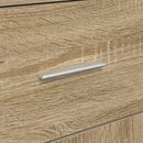 vidaXL Oldalszekrény fiókkal sonoma tölgy 38 x 34,5 x 75 cm Faanyag