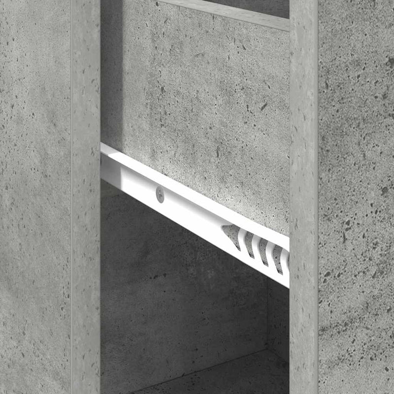 vidaXL Oldalszekrény fiókkal Beton szürke 38 x 34,5 x 75 cm Faanyag