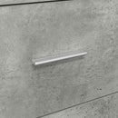 vidaXL Oldalszekrény fiókkal Beton szürke 38 x 34,5 x 75 cm Faanyag