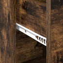 vidaXL Oldalszekrény fiókkal Füstölt tölgy 38 x 34,5 x 75 cm Faanyag