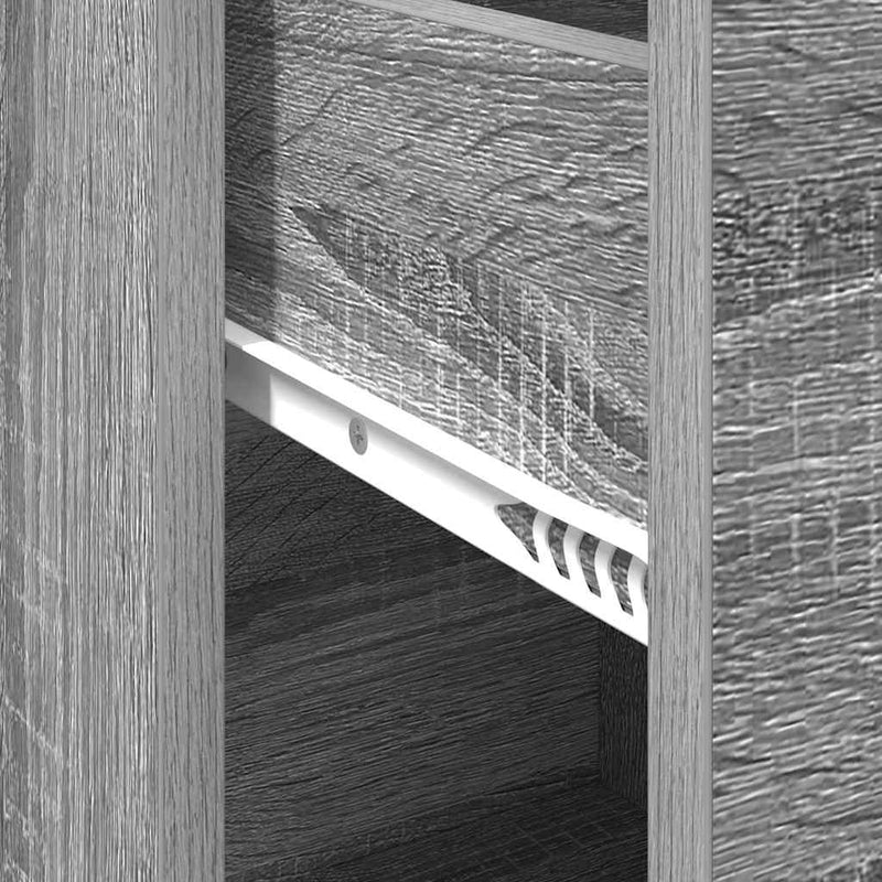 vidaXL Oldalszekrény fiókkal Szürke sonoma 38 x 34,5 x 75 cm Faanyag