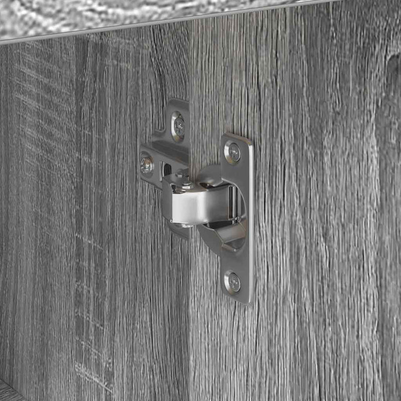 vidaXL Oldalszekrény fiókkal Szürke sonoma 38 x 34,5 x 75 cm Faanyag