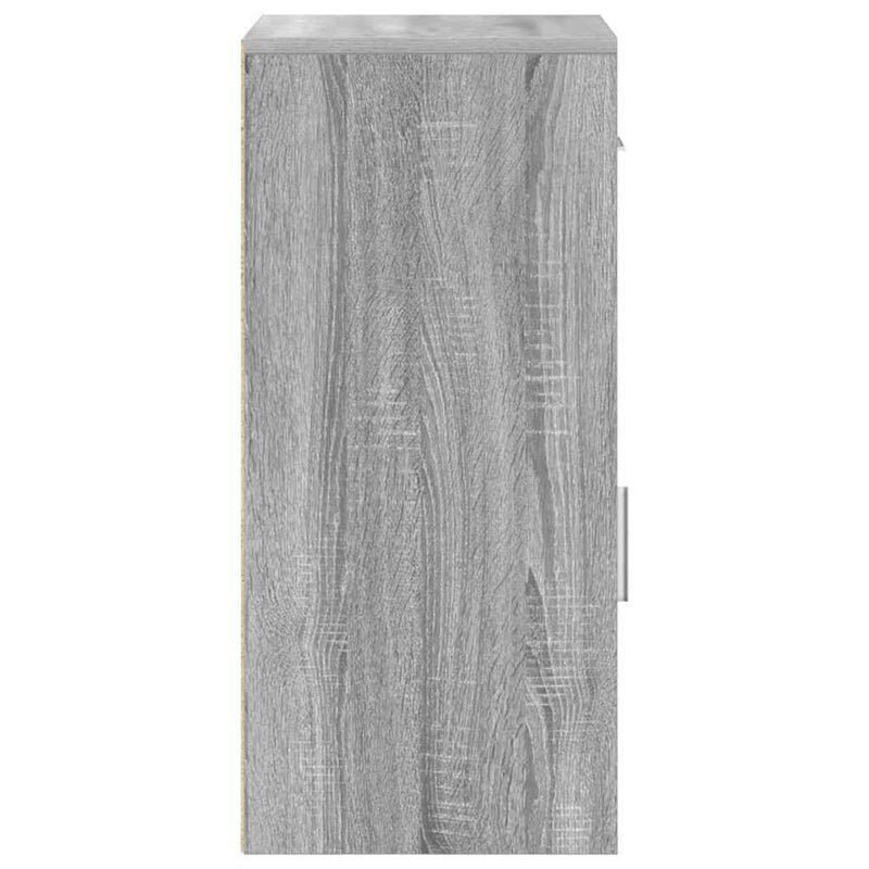 vidaXL Oldalszekrény fiókkal Szürke sonoma 38 x 34,5 x 75 cm Faanyag