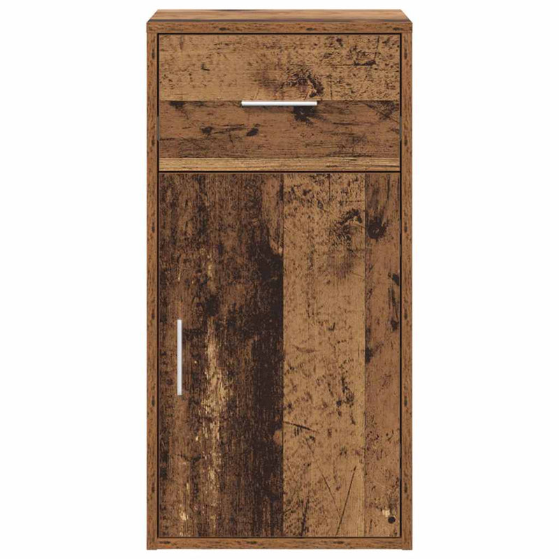 vidaXL Oldalszekrény fiókkal Régi fa 38 x 34,5 x 75 cm Faanyag