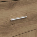 vidaXL Oldalszekrény fiókkal kézműves tölgy 38 x 34,5 x 75 cm Faanyag