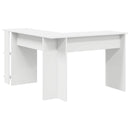 vidaXL Sarokíróasztal polcokkal Fehér 140 x 113,5 x 75 cm Faanyag