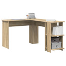 vidaXL Sarokíróasztal Sonoma tölgy 140 x 113,5 x 75 cm Faanyag