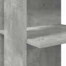 vidaXL Sarokíróasztal Beton Szürke 140 x 113,5 x 75 cm Faanyag
