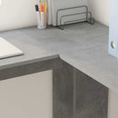 vidaXL Sarokíróasztal Beton Szürke 140 x 113,5 x 75 cm Faanyag