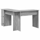 vidaXL Sarokíróasztal Szürke Sonoma 140 x 113,5 x 75 cm Faanyag