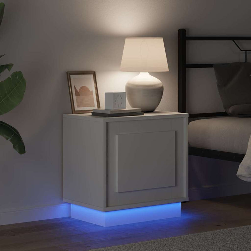 vidaXL Éjjeliszekrény tartalmaz Fehér 44 x 34.5 x 45 cm Faanyag