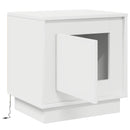 vidaXL Éjjeliszekrény Fehér 44 x 34,5 x 45 cm Faanyag
