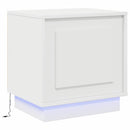 vidaXL Éjjeliszekrény 2 pcs Fehér 44 x 34,5 x 45 cm Faanyag