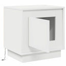 vidaXL Éjjeliszekrény 2 pcs Fehér 44 x 34,5 x 45 cm Faanyag