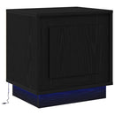 vidaXL Éjjeliszekrény 2 pcs Fekete 44 x 34,5 x 45 cm Faanyag